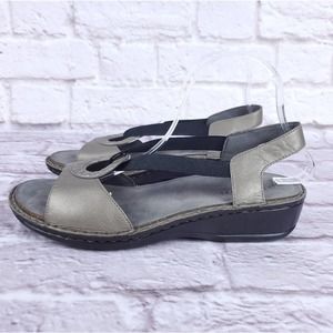 Aravon women's sandals size 10d grey